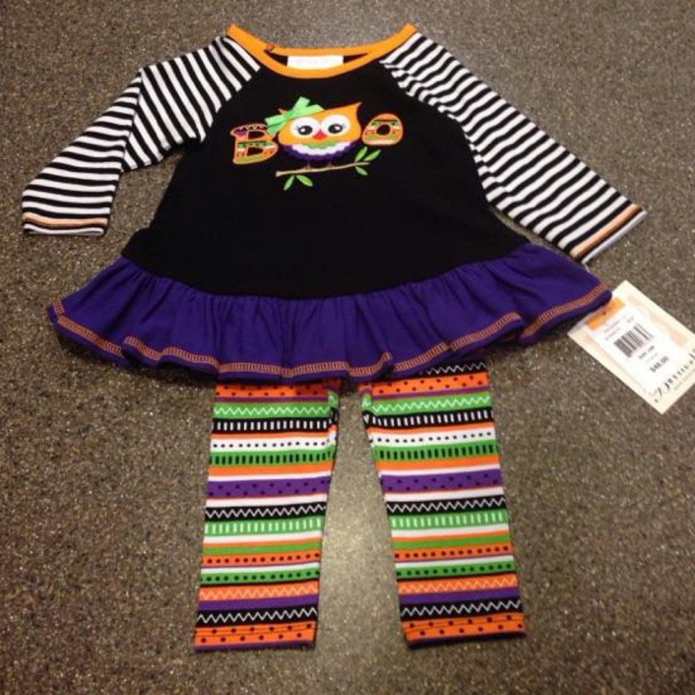 NWT Bonnie Jean Halloween Dress & Leggings